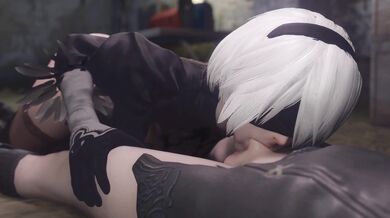 The Nier Automata 4K cam show with a blowjob