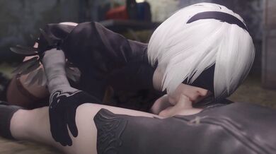 The Nier Automata 4K cam show with a blowjob