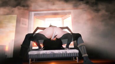 The naughty clown Arlecchino has fun with Hillichurl in a sexy way!