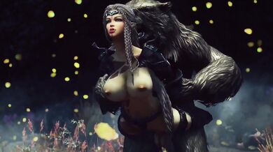 Half-Elf, Half-Orc Becomes Werebears Mate by Glimix