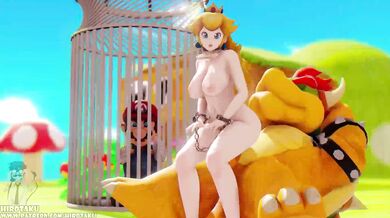 Mario Gets Netorared by Princess Peach and Bowser