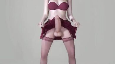 Massive Futanari Erections Unleashed in a Sexy Show!