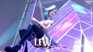 The Steamiest Pole Dancing Fever - Fully Animated in 3D by Chikipiko
