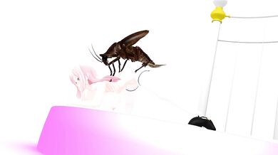 Lilia is taking some time off from work and decided to relax in the park, but she wasnt expecting the swarm of cicadas that descended upon her