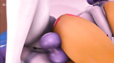 Futa Rarity, Futa Rainbow Dash and Applejack - Blacked