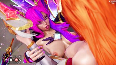 The Futa Star Guardian fucks Miss Fortune in a steamy intergalactic hentai porn scene!