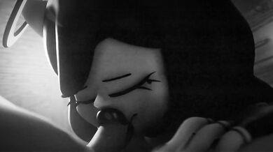 WATCH: Alice, the innocent angel, gives a sensual BLOWJOB in black and white