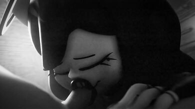 WATCH: Alice, the innocent angel, gives a sensual BLOWJOB in black and white