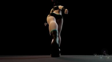 Meis sexy walk with physicked boobs in sportswear Is that better?