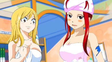Wanders of the Erotic World: Fairy Tail Shower 4-way