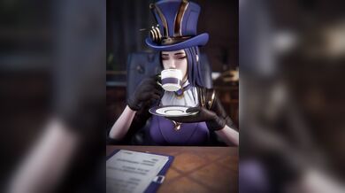 Jerking off and getting pounded by her hot friend Caitlyn