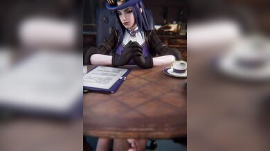 Jerking off and getting pounded by her hot friend Caitlyn