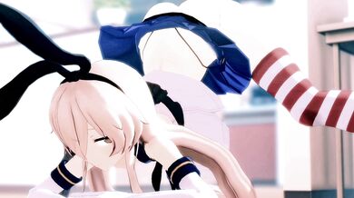 Shimakaze Jacks off with Mamaimu during the R15 Challenge