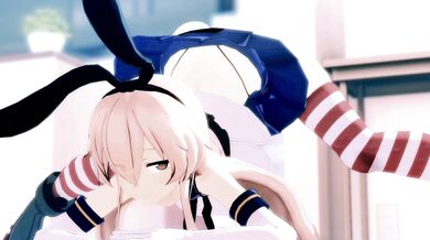 Shimakaze Jacks off with Mamaimu during the R15 Challenge