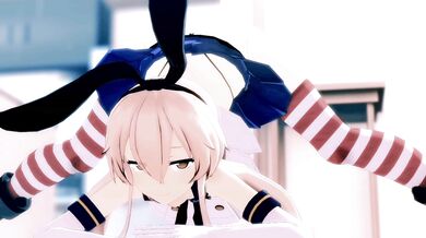 Shimakaze Jacks off with Mamaimu during the R15 Challenge