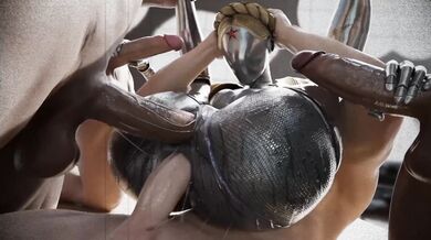 This hentai PORN video features two sluts who engage in a hot lesbian scene while wearing high heels and tight dresses