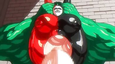 Watch as Harley Quinn is taken by the Hulk in a NTR scene with angelauxe!