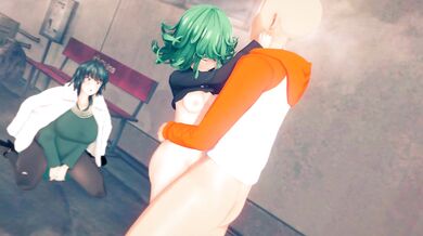 Sailor Saturn and Sailor Mars have a steamy encounter in the hot springs Feather leaves, maple leaf, sailor saturn, saior mars, hot spring