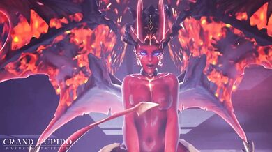 The Succubus Queen of Pain rides hard and fast, dominating her lovers with lustful passion!