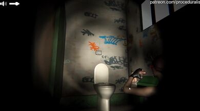 Lara, in a sexy lingerie outfit, seductively sucks on a big hard dick