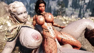 The Huge Futanari Fucker and the Dirty Fishnet Mistress