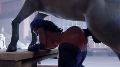 Ana x Horse (Female | Futa) Lewdhyl