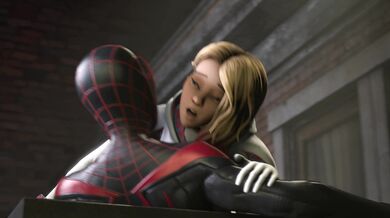 Rated XXX: Gwen and Miles have a threesome with Stacy in the Spiderman universe