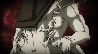 A horny Jill is about to get intimate with her sexy pyramid head lover in the most exotic way possible