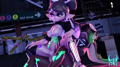 Watch the Splatoon compilation and get off to the squid girls in action!