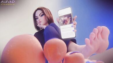 Masturbating with your Virtual Assistant s Feet from a First-Person Perspective