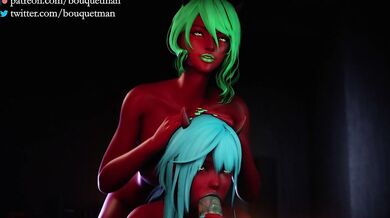 MisakaXTamakis Halloween Night with Demonic Bouquets - The Bouqetman