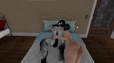 The Furry Stallions Wild Handjob with a Naughty Feline Gril