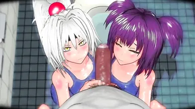 Girlfriends Get Caught with Cum-Covered Vibrators in the Bathroom