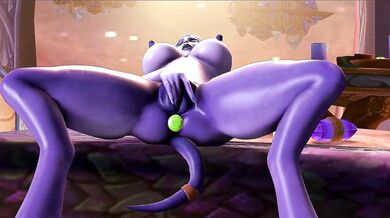 The Draenei need more love in this hot intergalactic porn scene!