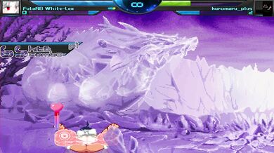Watch as the sexy MUGEN character Kuromaru gets doggy-style fucked by her master in white lingerie!