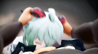 Ganyu gets blown by Blowjob Genshin in a hardcore oral sex MMD 3D compilation with all colors!