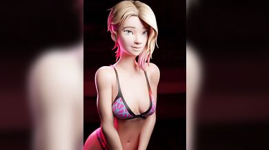 Gwen Stacy [Francis Brown] gets a visit from the neighborhood mailman and decides to show him her tight, young body in all its glory