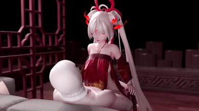 [JUSWE] 不知火 Shiranui hot sex with her onmyoji master