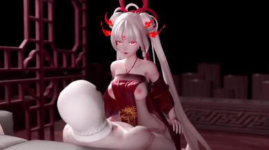 [JUSWE] 不知火 Shiranui hot sex with her onmyoji master