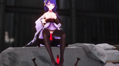 Miaoshaquan, the Shogun Whore, sucks and fucks some beasts in this hentai PORN video