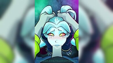 Sexy Secretary Rebecca Gives a Throat-Licking Blowjob to Her Boss in the Office!