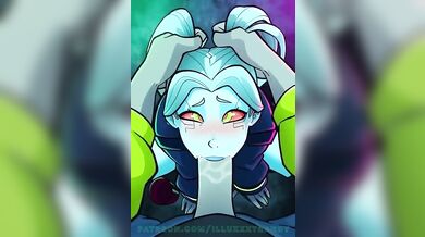 Sexy Secretary Rebecca Gives a Throat-Licking Blowjob to Her Boss in the Office!