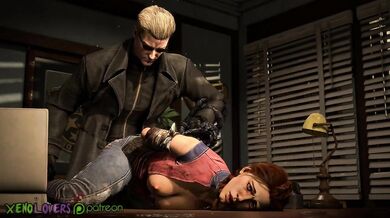 Awakening the Nightmare: Dead by Daylight x Resident Evil, where Albert Wesker takes on both Meg Thomas and multiple ways of fucking her!