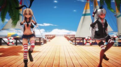 Shimakaze and Amatsukaze - Hot and Cold [MMD R18] JhonLui