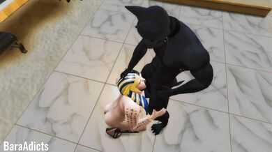 Pharaoh and his Wife X enjoy their first Anubis XXX preview