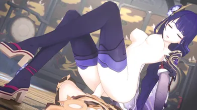 Watch as the Goddess Raiden takes a majestic ride on the Shoguns massive cock This hentai PORN video by Puuguy will leave you breathless!