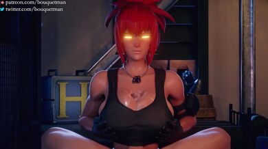 Leona and Orochi: A Tit-tastic Snake Queen!