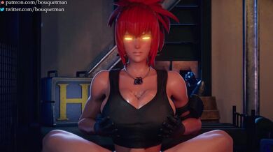 Leona and Orochi: A Tit-tastic Snake Queen!