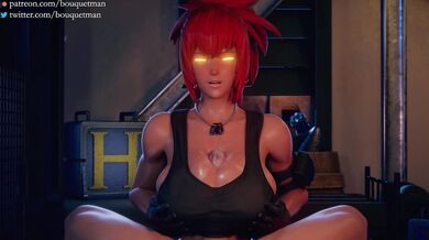 Leona and Orochi: A Tit-tastic Snake Queen!