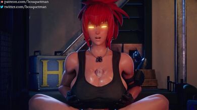 Leona and Orochi: A Tit-tastic Snake Queen!